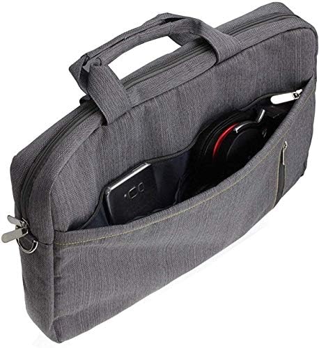 Navitech Grey Premium Messenger Bag - Compatible With RAINYEAR 12 inch Electronic Writing Board Digital eWriter LCD Drawing Tablet