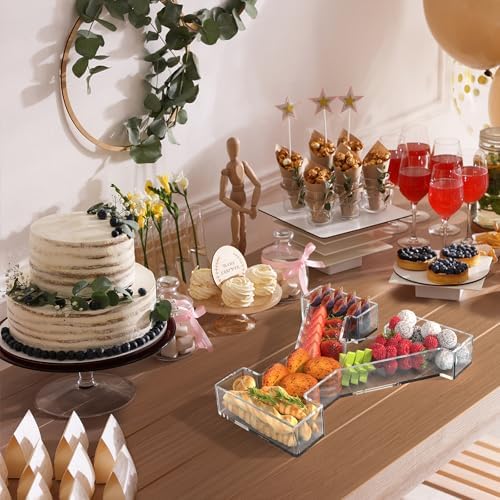 13.8" Acrylic Letter Charcuterie Tray,Fillable Alphabet Box (Letter Y)