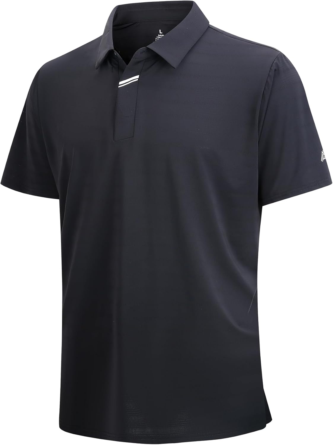 SAMERM Golf Shirts for Men Super Stretch Jacquard Dry Fit Golf Polo Moisture Wicking Short Sleeve Polo Shirts for Men