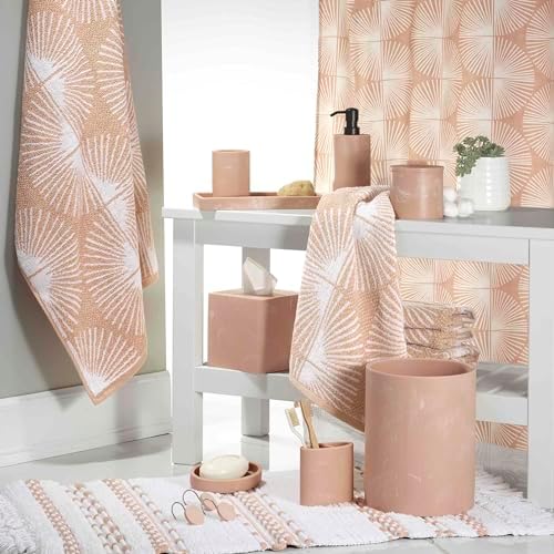 Nicole Miller - Lotion Pump/Soap Dispenser, Dorm Room Essentials, Multipurpose Accessories for Home & Bathroom (Kendall Collection, Clay)