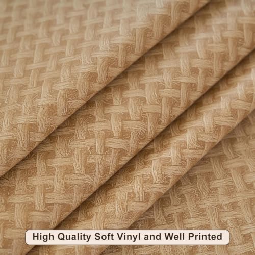 LIBERECOO Heavy Duty Vinyl Tablecloth with Flannel Backing Waterproof Oil-Proof Plastic Table Cloth Stain-Resistant Wipeable Rectangle or Square Table Cover for Indoor and Outdoor 60 x 102 Inch