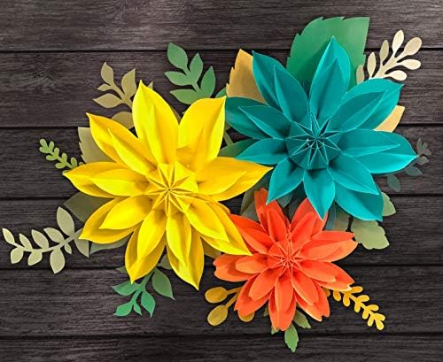 Teacher Created Resources Beautiful Brights Paper Flowers Premade Decorations for Party Photo Backdrops, Classrooms Walls, Showers and Birthday Celebrations (TCR8545)