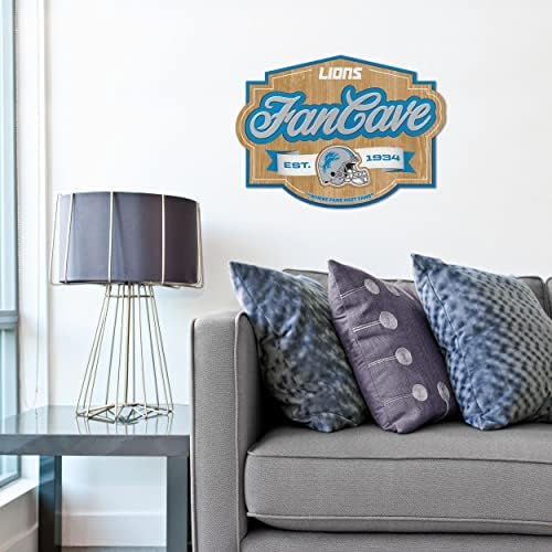 YouTheFan NFL Detroit Lions Fan Cave Sign One Size(Pack of 6)