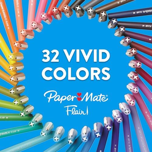 Paper Mate Flair Point-Guard Porous Point Pens 12 Green Pens (8440152) (Pack of 12)