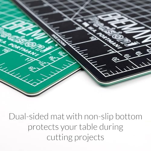 WA Portman Self-Healing Cutting Mat, Crafting Knife, 36'' Metal Ruler Set