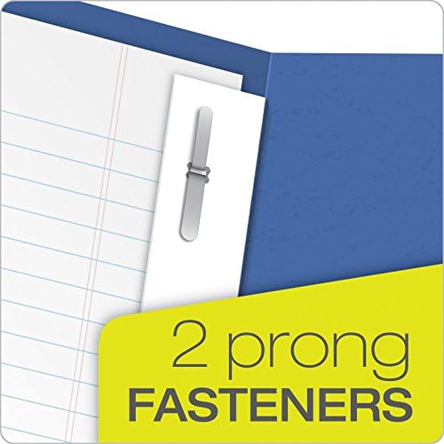 Oxford Twin Pocket Folders with Fasteners, Letter Size, Royal Blue, 25 per Box (57712) (Pack of 2)