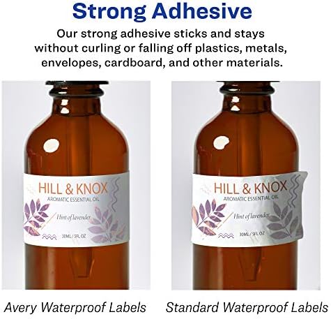 Avery® Printable Durable White Rectangle Labels, Sure Feed® Technology, 5" x 7", Waterproof Labels, Laser & Pigment-Based Inkjet Compatible, 20 Total, Great for Product Branding, Marketing, and More