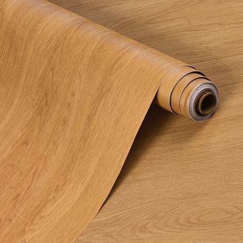 Brown Wood Textured Peel and Stick Wallpaper Wood Grain Contact Paper