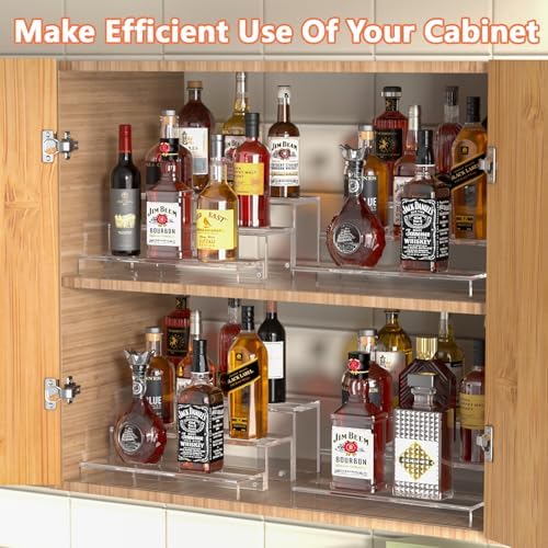 JUESHA 3 Tiers Bar Shelves for Liquor Bottles (Patent: D1076520S)