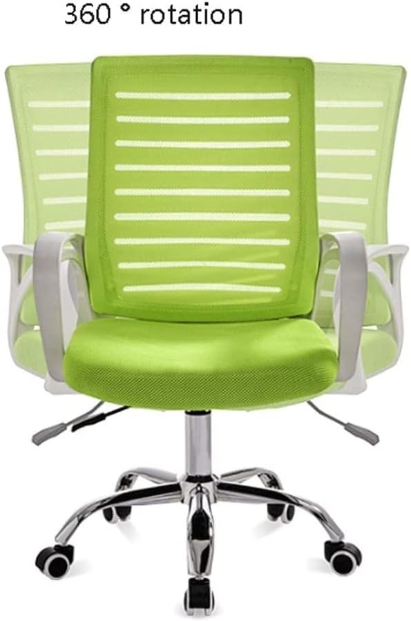 Office Chair Home Office Chair Student Backrest Swivel Chair Breathable and Comfortable Wide Load-Bearing 300kg Desk Chair (Colour: Black A) (Colour: Green B) (Black a)