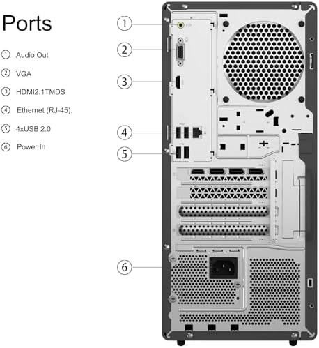 Lenovo IdeaCentre Tower Desktop Computer • 20-core Intel Ultra 7 265K Processor • 16GB DDR5 • 1TB SSD • Office 365 for The Web • HDMI + VGA, Wi-Fi 6E • Wired Keyboard & Mouse • Windows 11