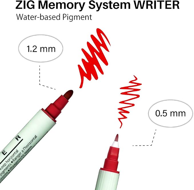 Zig Memory System Writer Dual-Tip Markers, Multicolor, 8-Pack