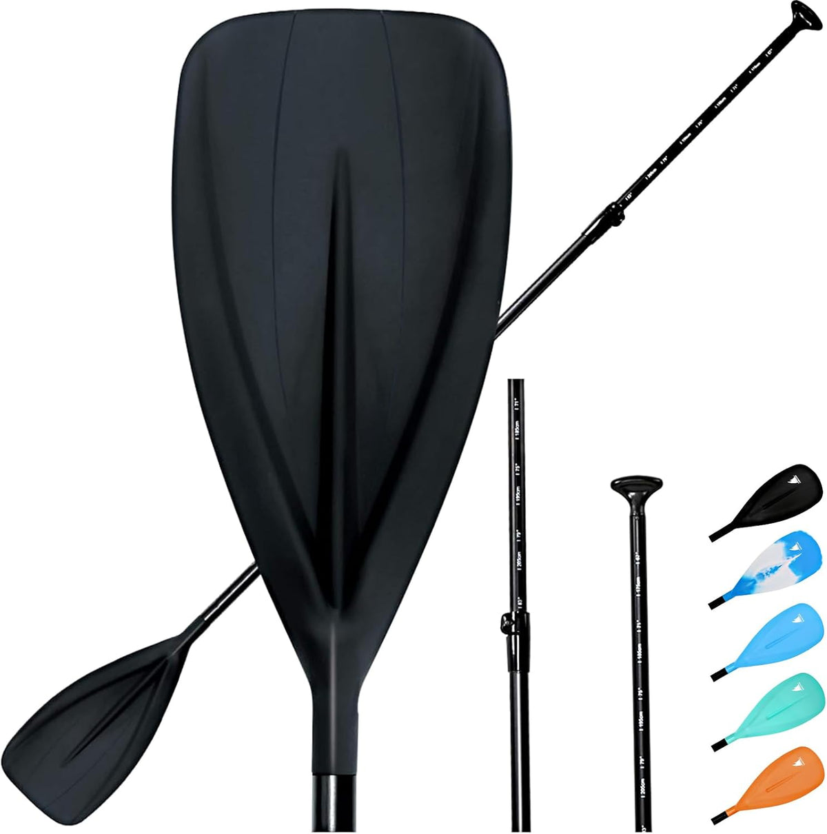 SUP Paddle - 3-Piece Adjustable Aluminium SUP Paddle with Glass Fiber Blade for Surfing, Floating, Water Sports