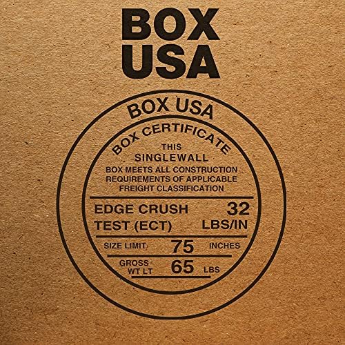 BOX USA 8x8x48 Tall Corrugated Boxes, Tall, 8L x 8W x 48H, Pack of 20 | Shipping, Packaging, Moving, Storage Box for Home or Business, Strong Wholesale Bulk Boxes