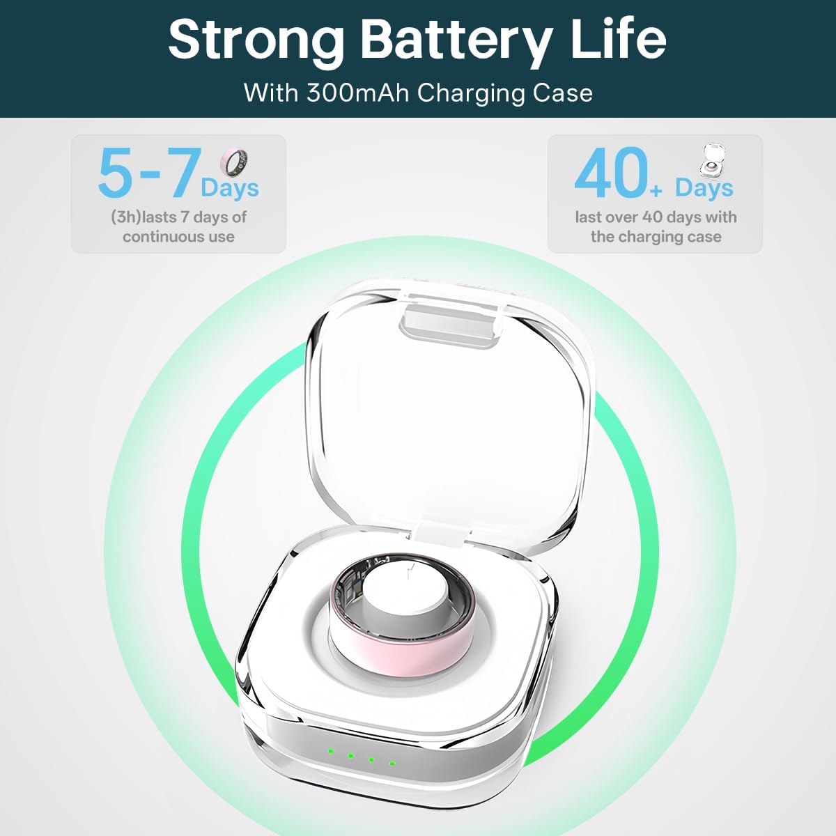Smart Rings for Women Men,Fitness Tracker Ring,Heart Rate,Blood Oxygen,Blood Pressure,Step Tracker,Sleep Monitoring,No Subscription Fee,IP68 Waterproof Smart Ring for iPhone&Android(Pink 8)