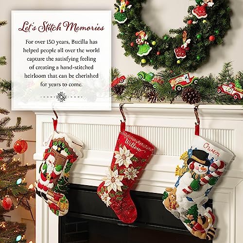 Bucilla Felt Applique 6 Piece Ornament Making Kit, Paws & Whiskers, Perfect for Holiday DIY Arts and Crafts, 89701E