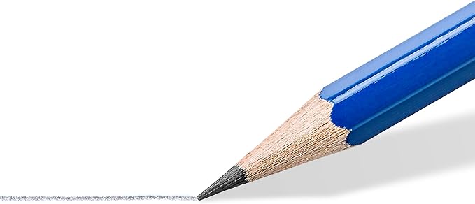 STAEDTLER Norica Pencil Set: 50 Pre-sharpened #2 HB Pencils with 50 Eraser Caps & Double-Hole Sharpener, Break-Resistant Lead, School Pack