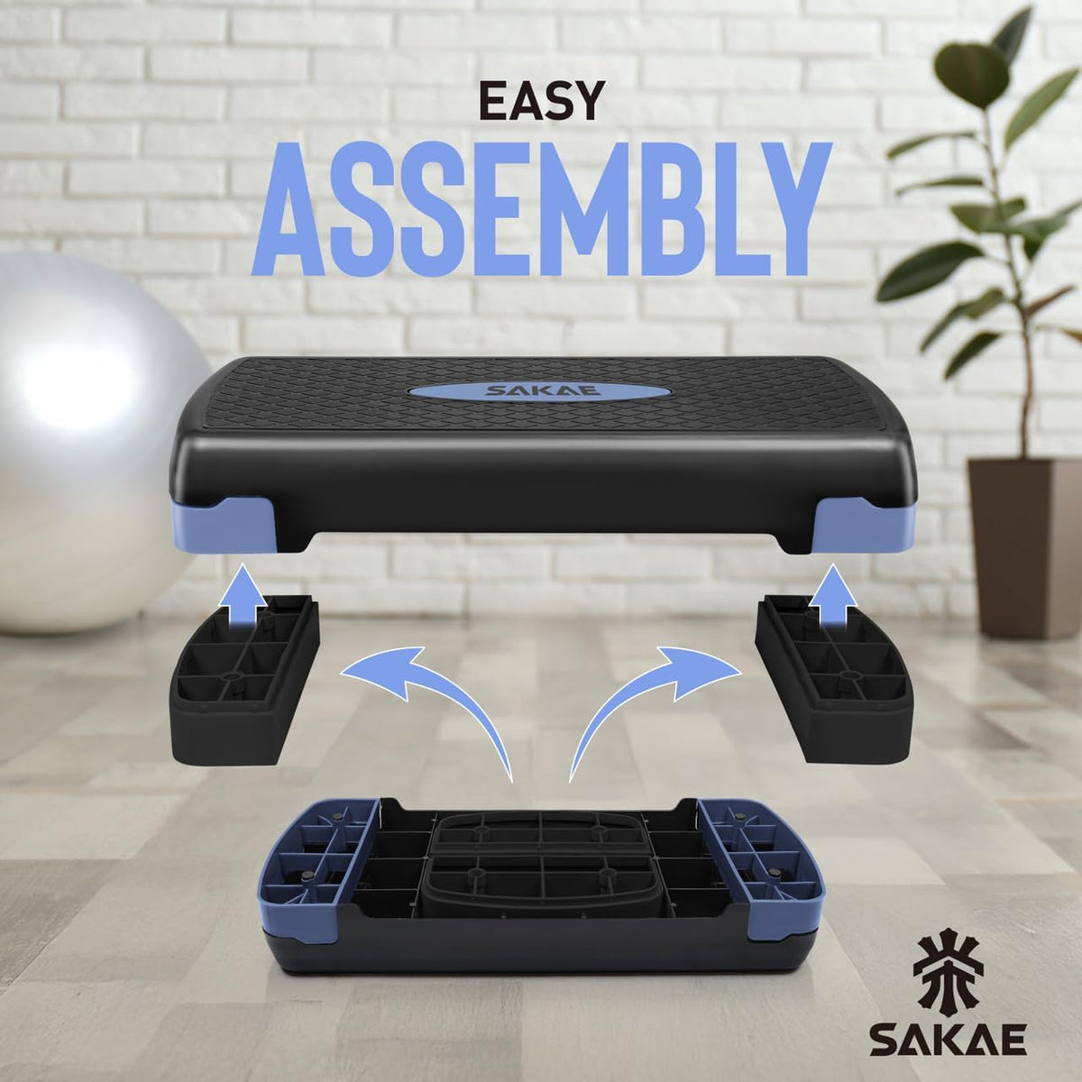 Adjustable Height Aerobic Stepper Set, Multiple Bundle Options with Dumbbells, Kettlebell, Waist Trimmer, Ankle Weights or Weighted Vest, Workout Exercise Step Platform w/Level Risers, 4 Colors