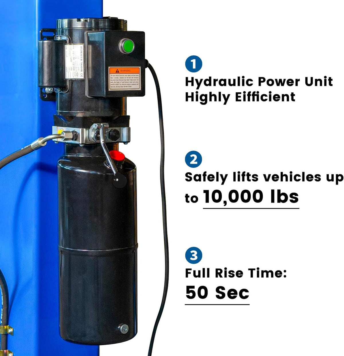 110V Two Post Car Lift 10,000 LBS Overhead Heavy Duty 2 Posts Auto Hoist Truck Lift for Garage