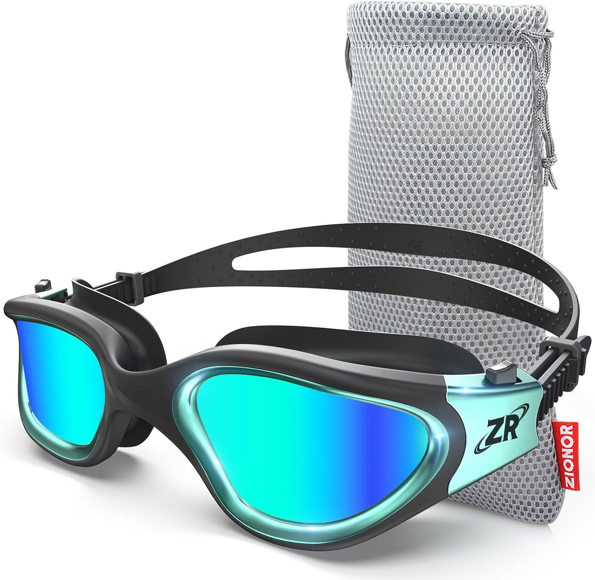 ZIONOR Swim Goggles, G1 MAX Polarized Anti-Fog Swimming Goggles for Men Women