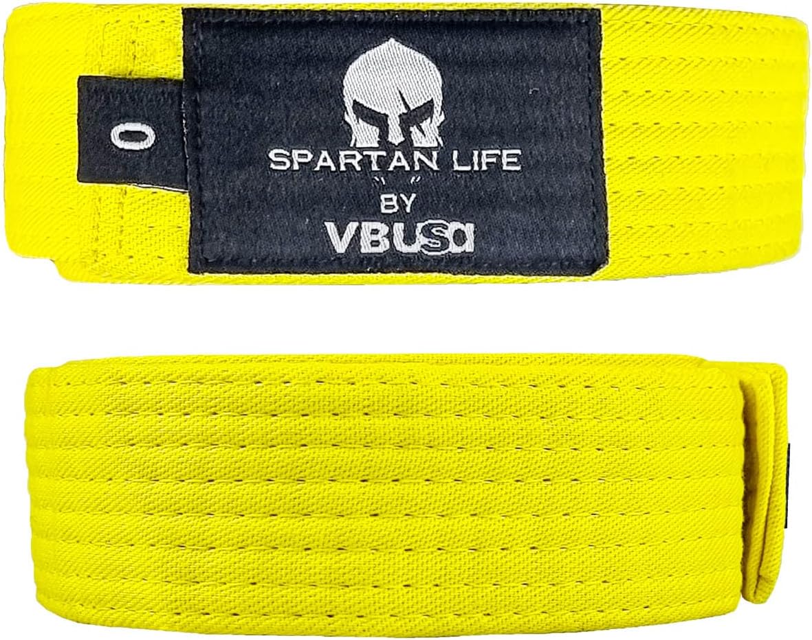 Karate Belt, All-Purpose Martial Arts Belt, Judo, Taekwondo Belt, Durable MMA Color Rank TKD Belt Size 0-6.