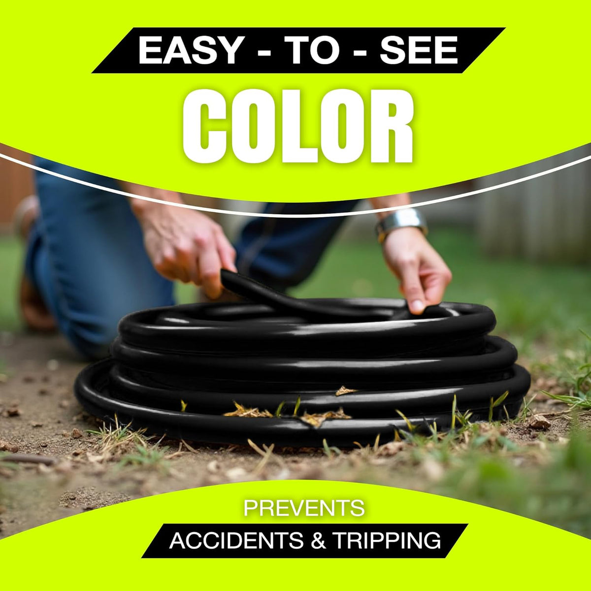 25ft Outdoor/Indoor Extension Cord 12/3 Gauge Extra Heavy Duty 3 Prong SJTW, Waterproof, Flexible Cold-Resistant Long Power Cord,15A 125V 1875W, Black by LifeSupplyUSA