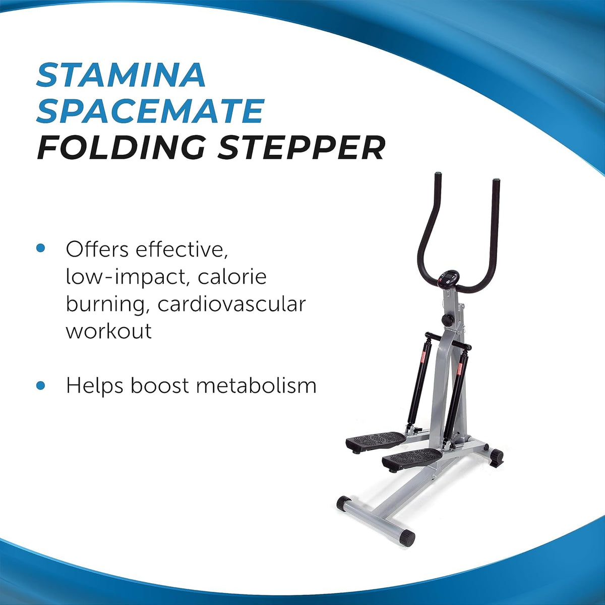 Stamina Products Folding Stepper with Monitor