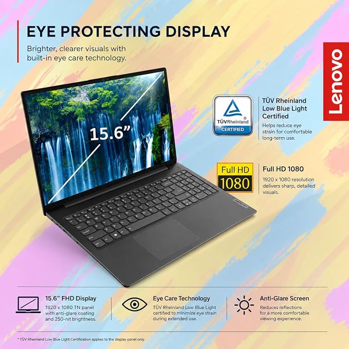 Lenovo V15 Business Laptop 2026 Edition, AMD Ryzen 3 7000-Series(Beat i7-1065G7), 15.6" FHD Display, 16GB DDR5 RAM, 512GB NVMe SSD, Wi-Fi 6, RJ-45, Dolby Audio, Windows 11 Pro, no Mouse