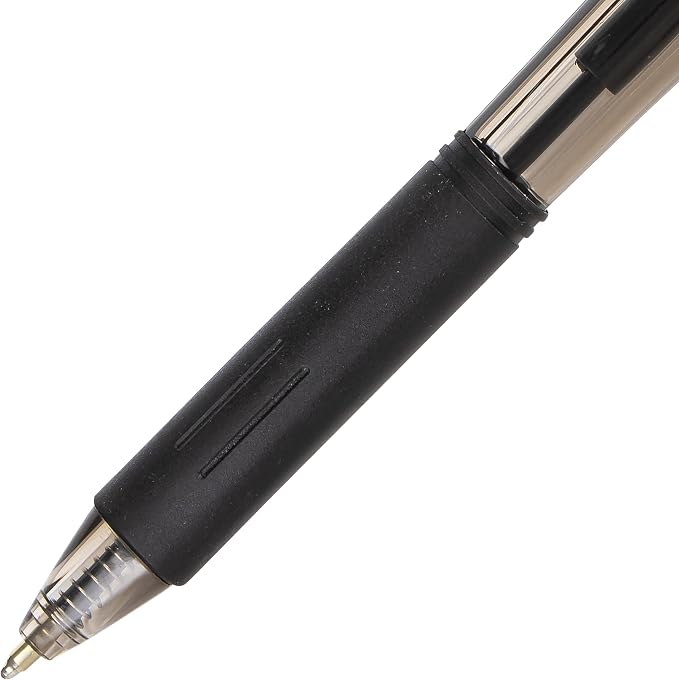 Pentel WOW! Ballpoint Pen, (1.0mm) Medium Line, Black Ink, Pack of 180, Canister (BK440PC60A)