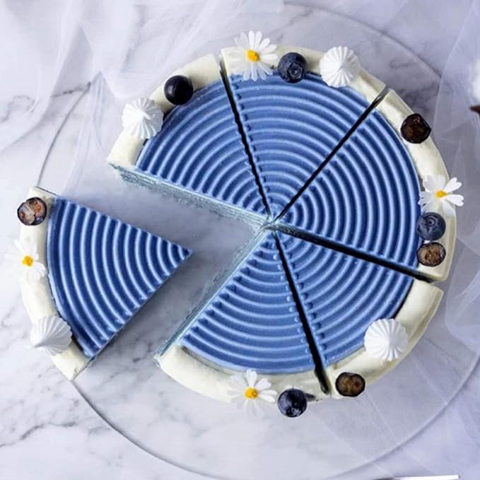 OCPO KITCHEN Spiral Silicone Molds for Baking Mousse Cake, 3D Tourbillon Silicone Baking Molds for French Dessert Pastry Chocolate Cupcake Ice Cream Cake Decoration Mold Spiral Shape (6-Cavity)