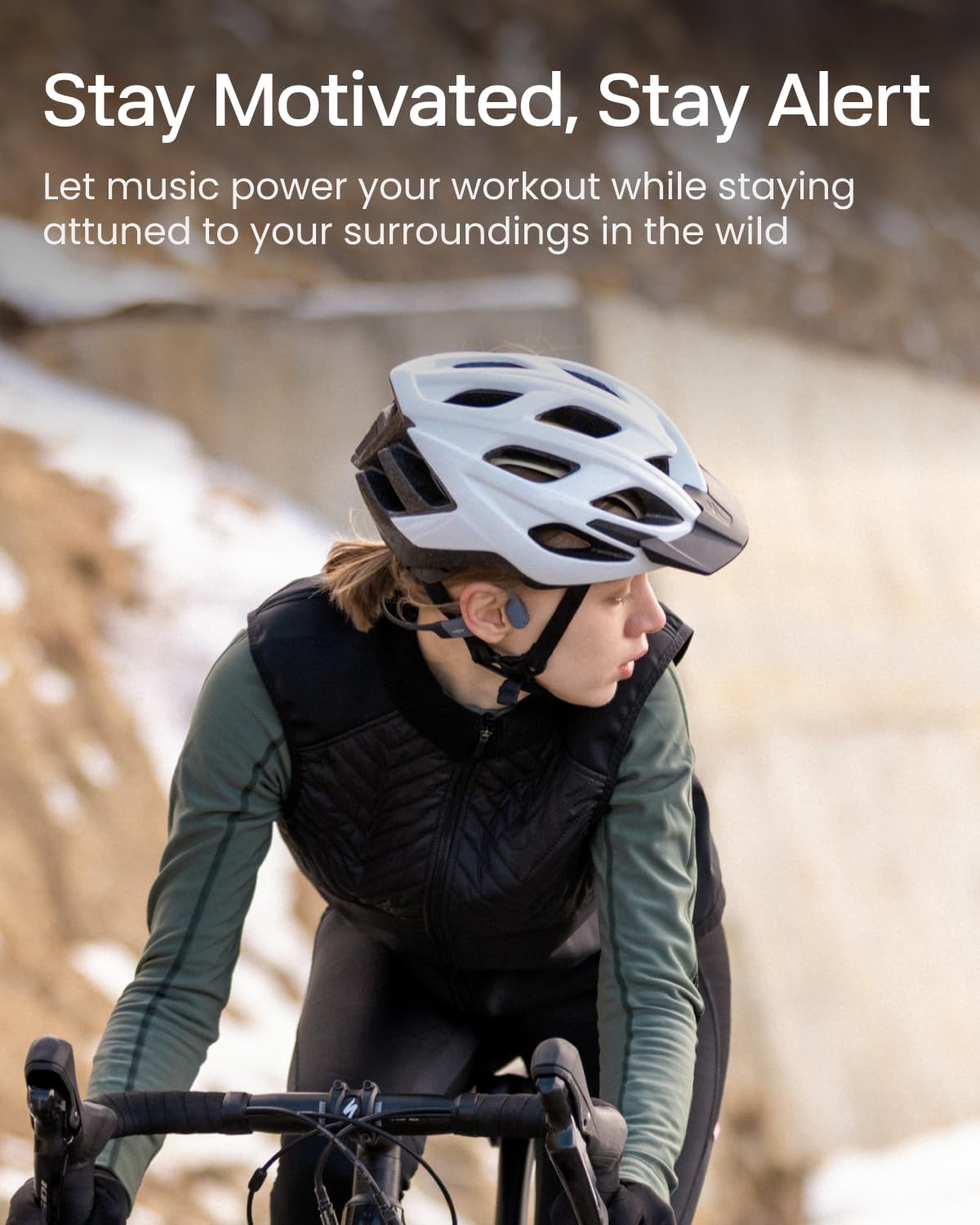 SHOKZ OpenSwim Pro - Open-Ear Bluetooth & MP3 Bone Conduction Sport Headphones, Swimming Headphones, IP68 Waterproof, Grey