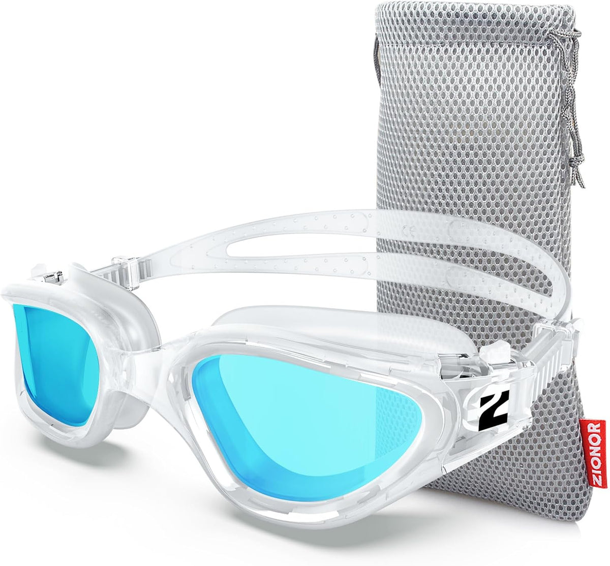 ZIONOR Swim Goggles, G1 SE Swimming Goggles Anti-fog for Adult Men Women