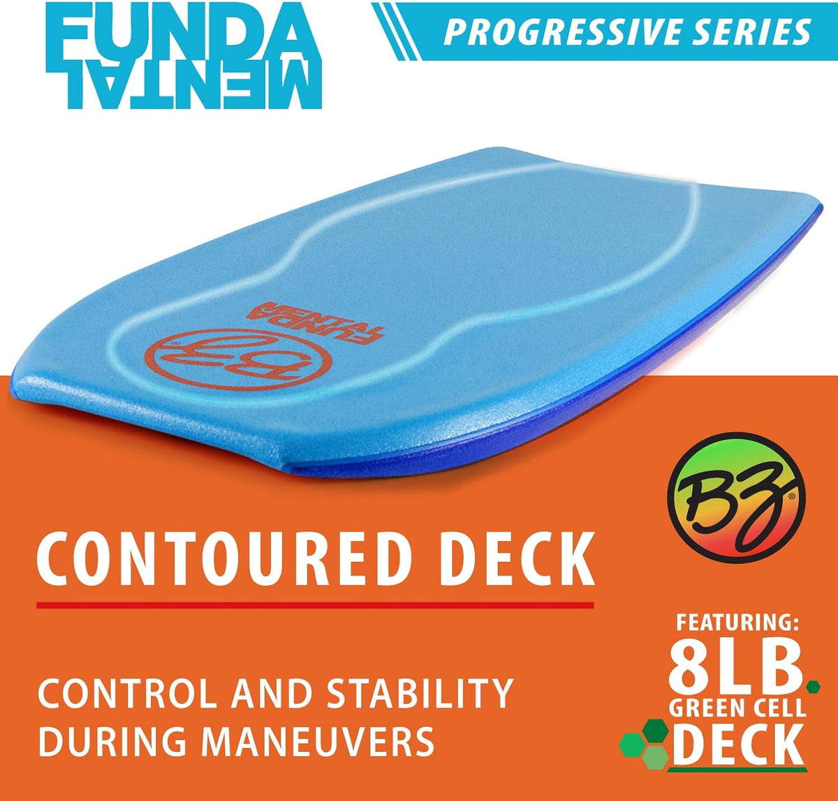 BZ Bodyboards - Fundamental Bodyboard - Advanced Riders - Zero-G Polypro Core - Surlyn Slick - 8LB H-Cell Deck - Crescent Tail - Advanced Riders, Superior Performance