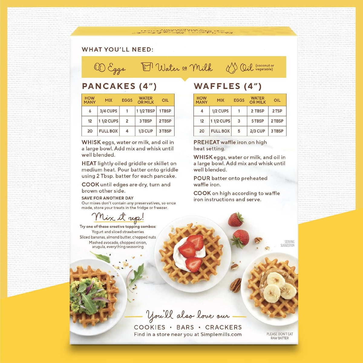 Simple Mills Almond Flour Pancake & Waffle Mix Value Pack (1 Original, 1 Pumpkin) - Gluten Free, Plant Based, Paleo Friendly, Breakfast, (Pack of 2)