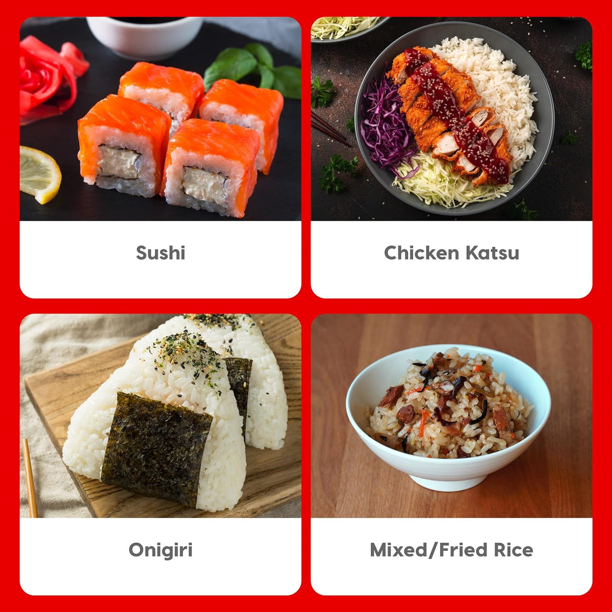 IRIS Instant White Rice (10 Pack), Ultra Premium Japanese Short Grain Sushi Sticky Rice, Microwave for 80 seconds (1.2 Minutes), Gluten Free Vegan, Grown Polished and Packed in Japan