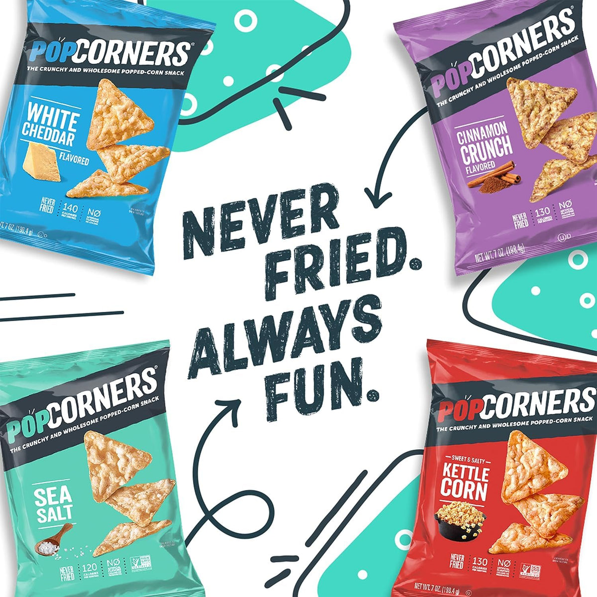 PopCorners Popped Corn Snacks, Sweet Chili, 1 Ounce (Pack of 20) (Packaging May Vary)