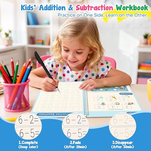 Magic Grooved Handwriting Practice Book for Kids Ages 3–8