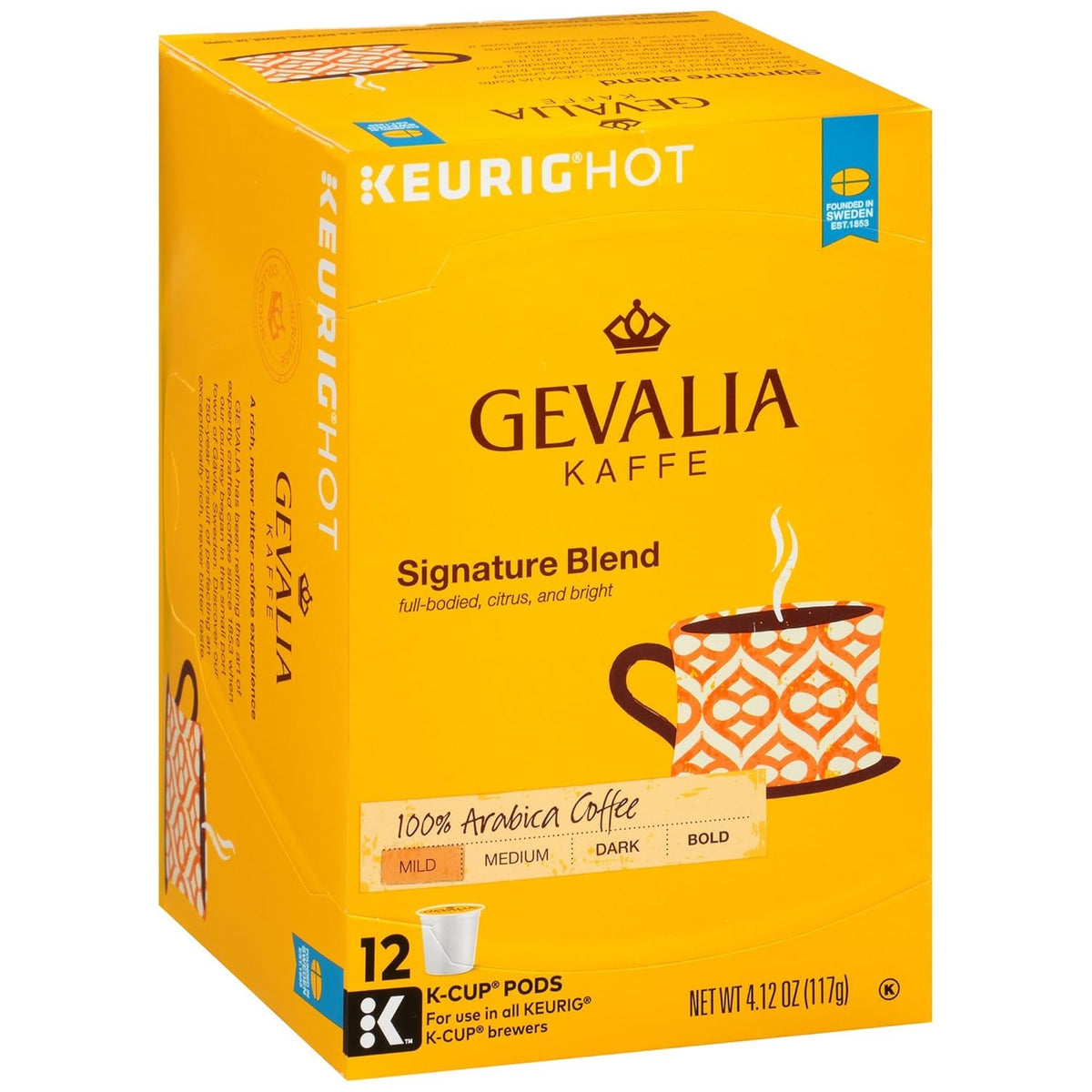 Gevalia Cappuccino Keurig K Cup Pods with Froth Packets 5.98oz (24 Count, 4 Boxes)