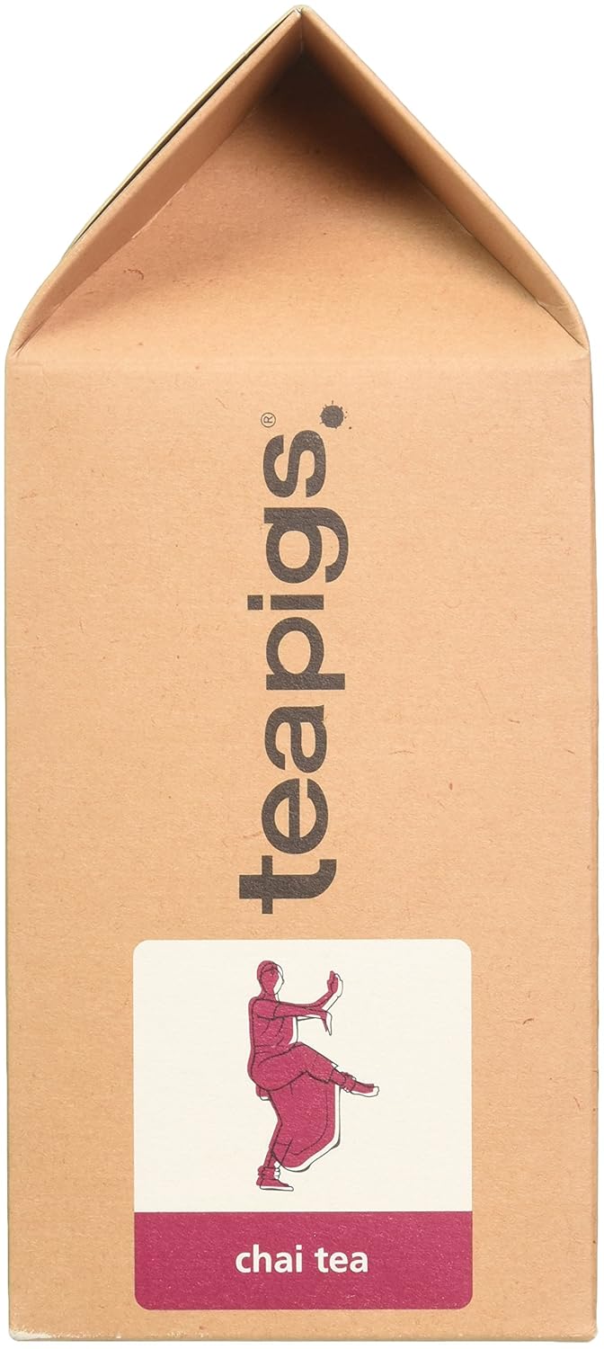 Teapigs Chai Tea Bags Made With Whole Leaves, bold flavor, natural ingredients (1 Pack of 50 Teabags)