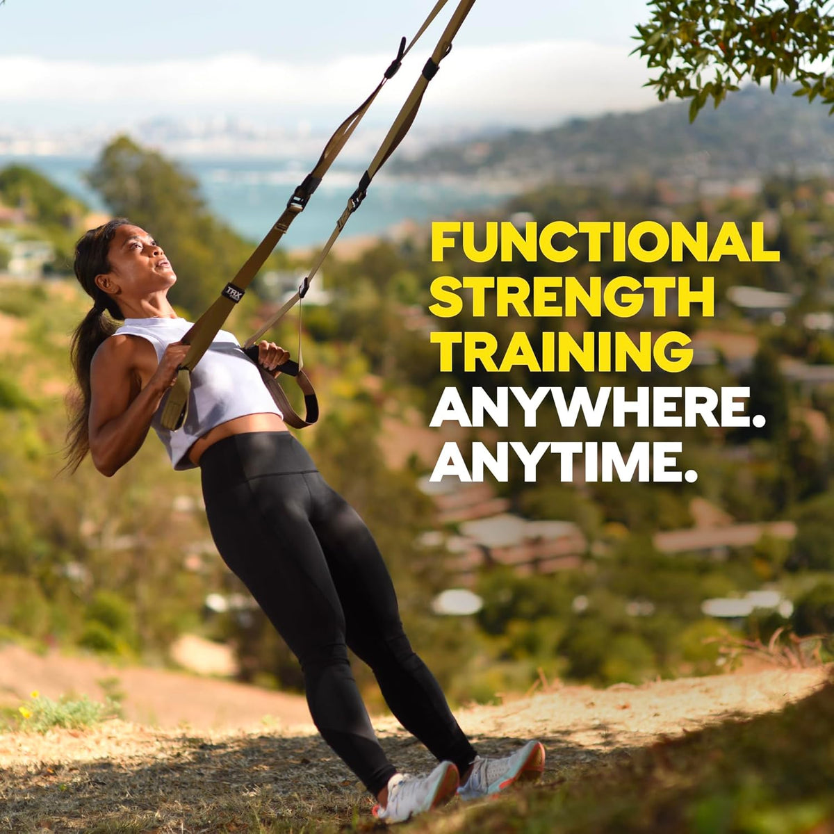 TRX Unisex Tactical Gym Suspension Trainer, Home Gym Kit, Fitness Training Designed for Military Veterans, Home Gym System with Exercise Straps - Olive