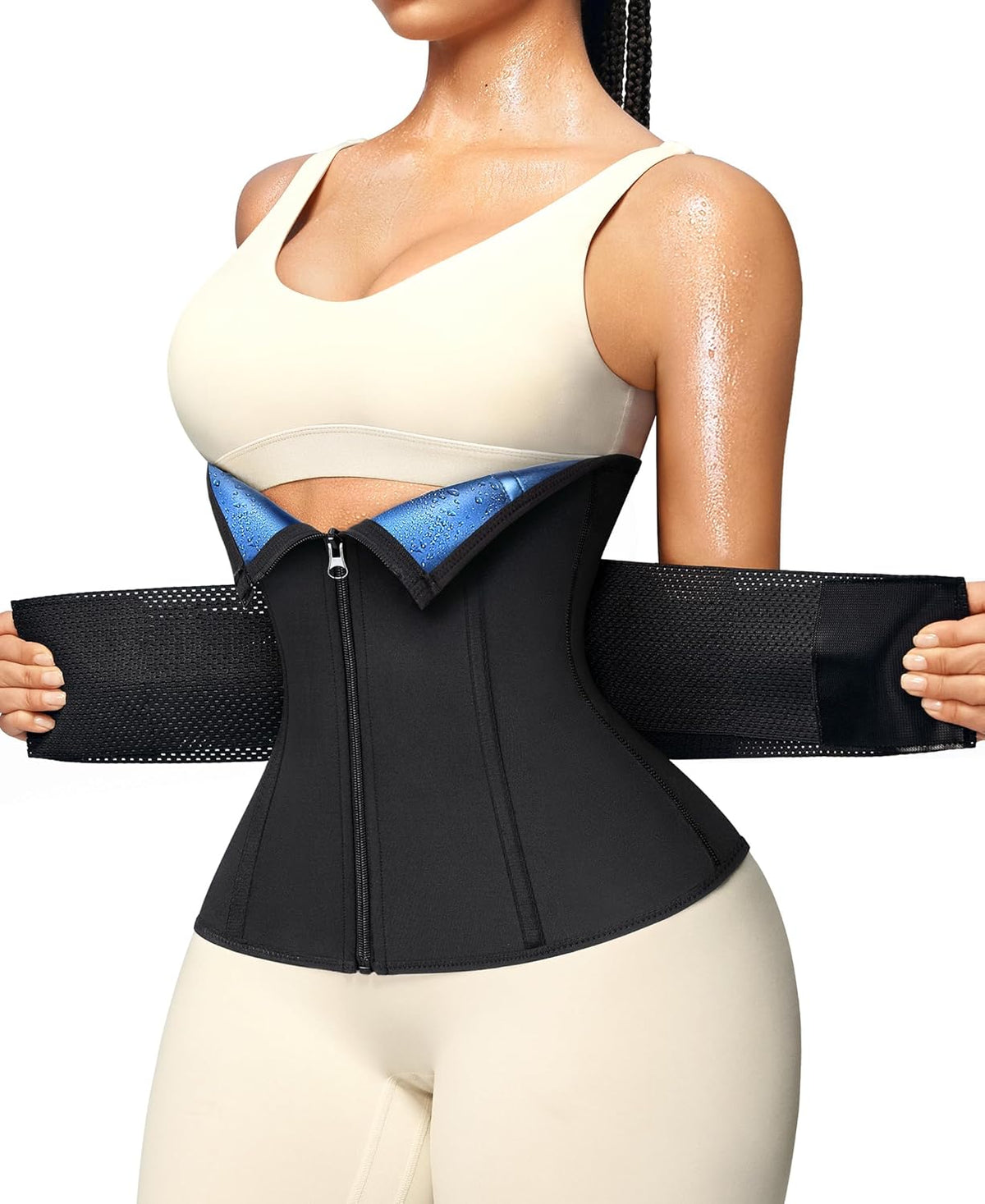Junlan Sweat Waist Trainer for Women - Sauna Waist Trimmer for Working Out