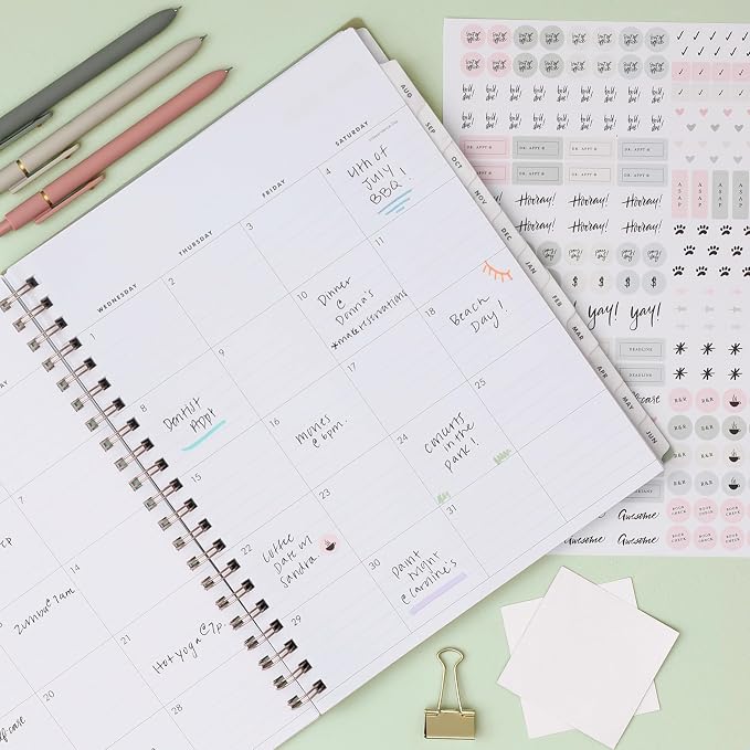 Blue Sky 2026-2027 Weekly & Monthly Academic Planner, 8.5"x11", Marisa