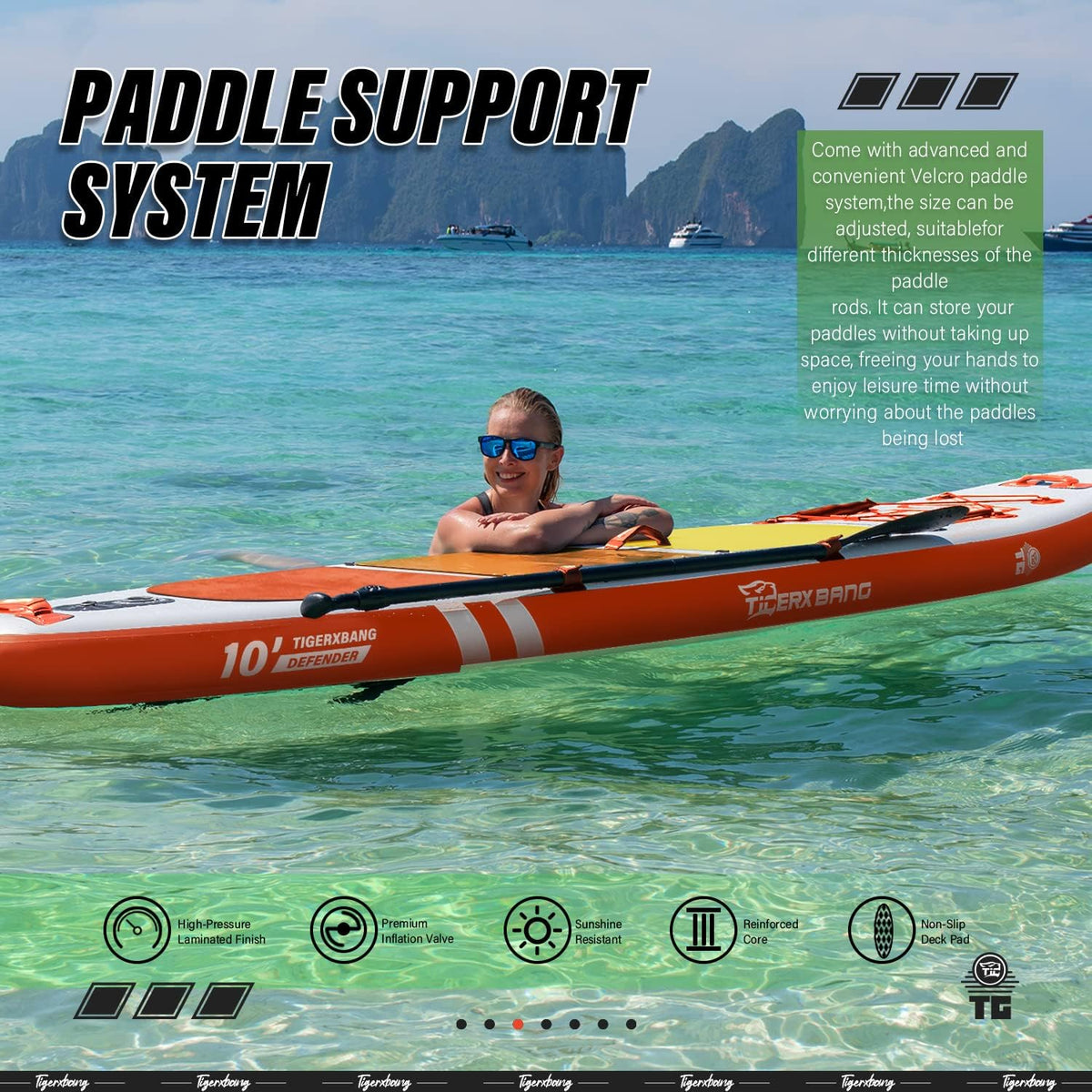 Inflatable Paddle Board with Premium SUP Board Accessories, Allround Paddle Boards for Adults/Kids,Stand Up Paddle Board Defender Collection
