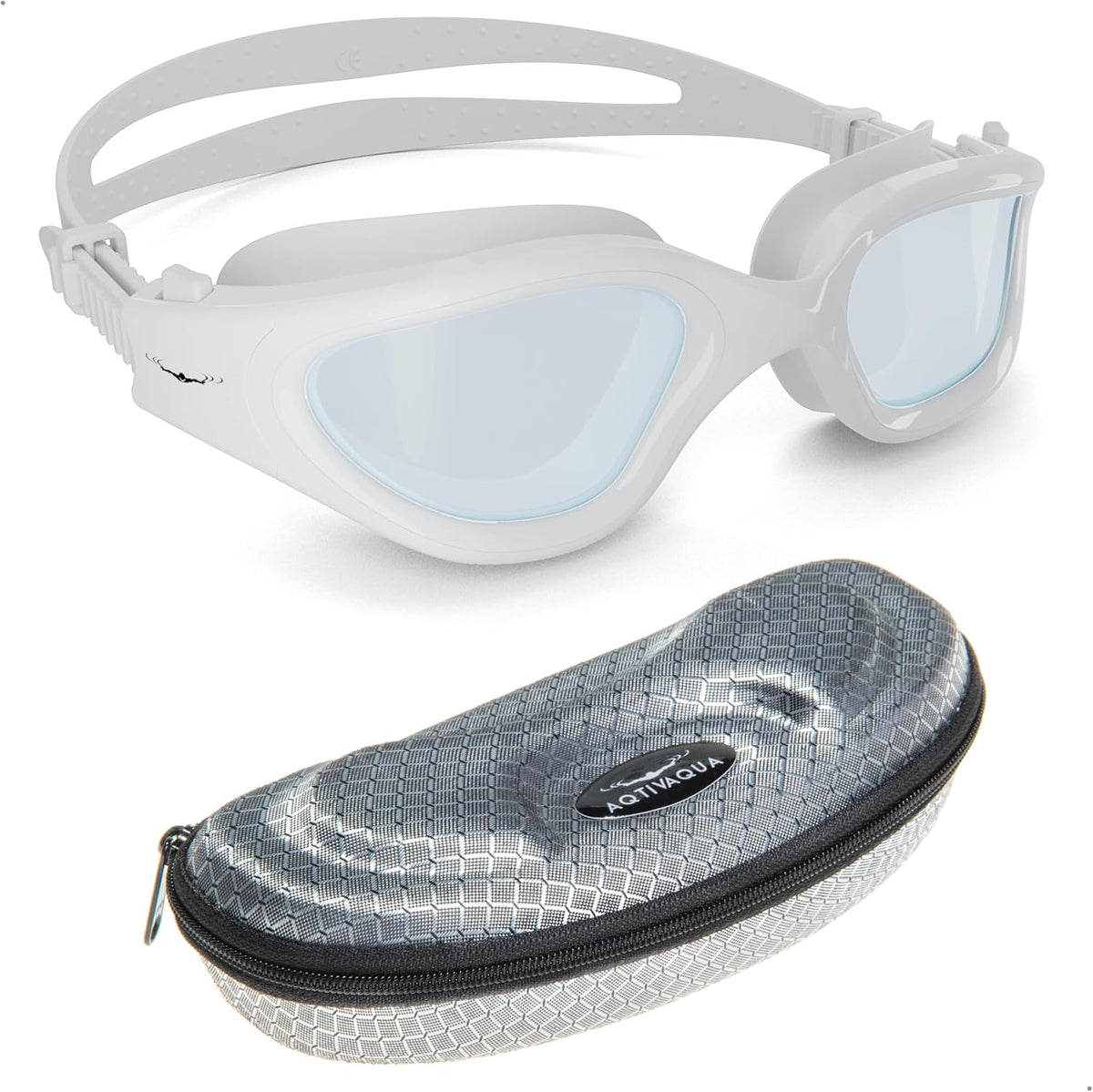 AqtivAqua Swimming Goggles, DX Wide View Swim Goggles for Adult Men Women, Anti Fog No Leaking