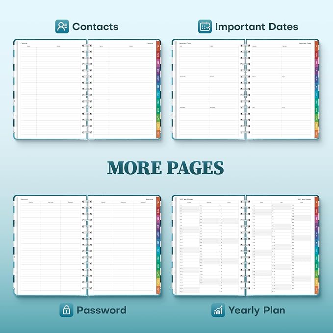 Planner 2026-2027 Weekly & Monthly Academic Planner, 6" x 8.3"