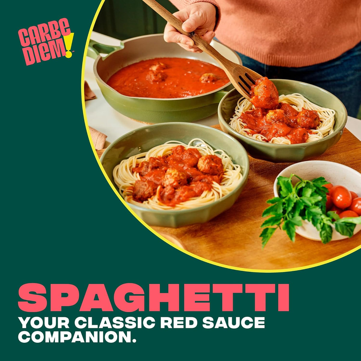 Carbe Diem!, Spaghetti, Lower Net Carb Pasta with Traditional Flavor & Texture, 55% Fewer Net Carbs & Only 110 Calories Per Serving, Pack of 3